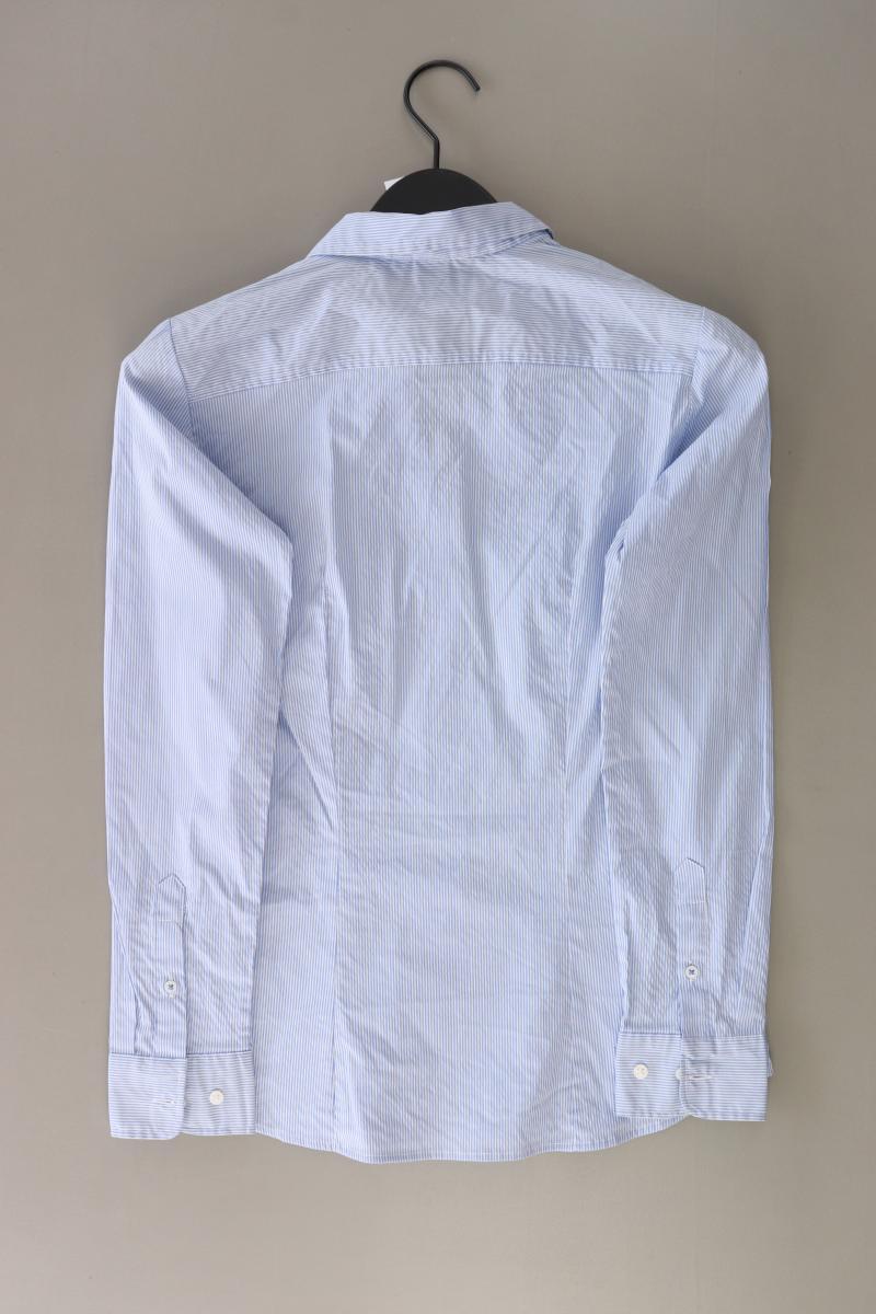 H&M Langarmbluse Gr. 36 gestreift blau aus Polyester