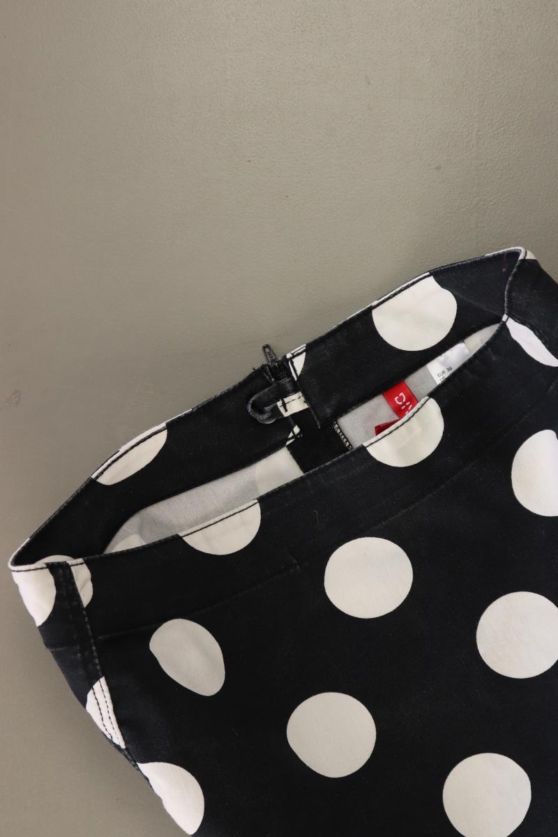 H&M Rock Gr. 36 gepunktet schwarz aus Baumwolle