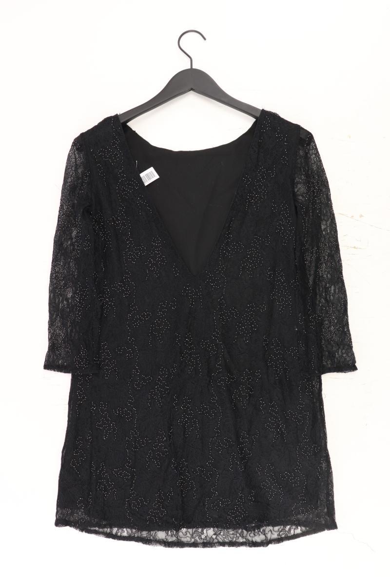 Zara Spitzenkleid Gr. XS mit Blumenmuster Langarm schwarz