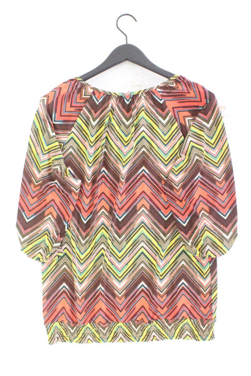Shirt Gr. 42 geometrisches Muster 3/4 Ärmel mehrfarbig aus Polyester