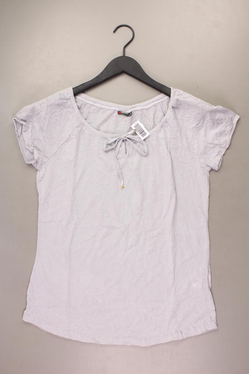 Street One T-Shirt Gr. 42 Kurzarm grau aus Polyester