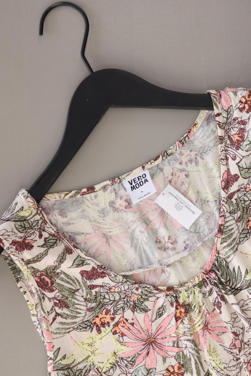 Vero Moda Top Gr. L mit Blumenmuster mehrfarbig aus Viskose