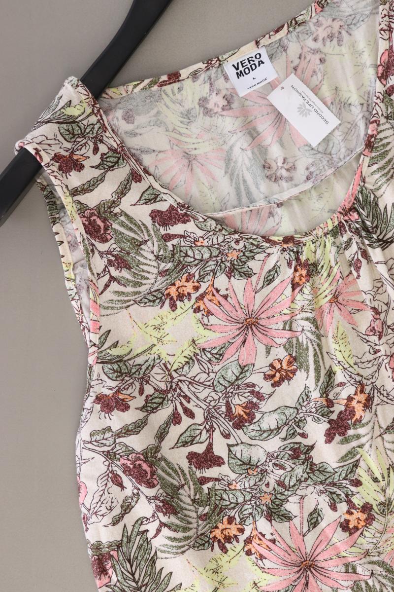 Vero Moda Top Gr. L mit Blumenmuster mehrfarbig aus Viskose