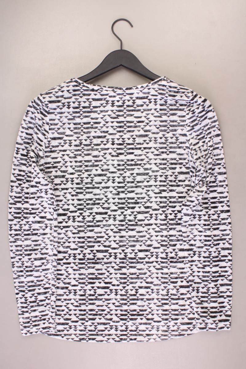 Greystone Longsleeve-Shirt Gr. L geometrisches Muster Langarm grau aus Polyester