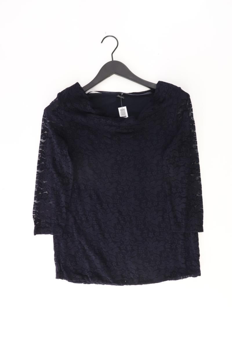 s.Oliver Spitzenshirt Gr. 40 3/4 Ärmel blau aus Polyamid
