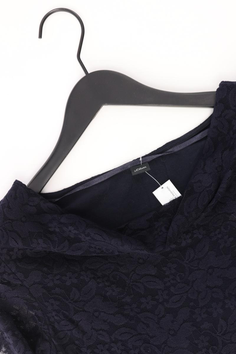 s.Oliver Spitzenshirt Gr. 40 3/4 Ärmel blau aus Polyamid
