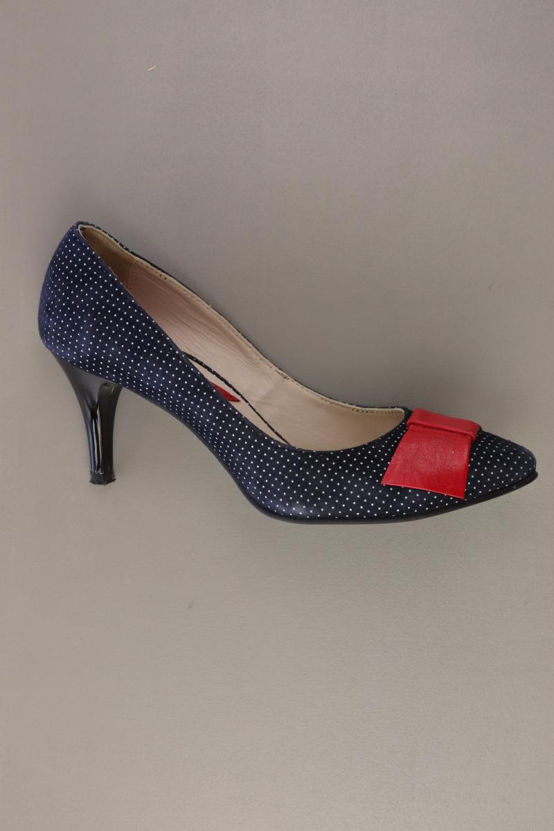 Pumps Gr. 38 gepunktet blau