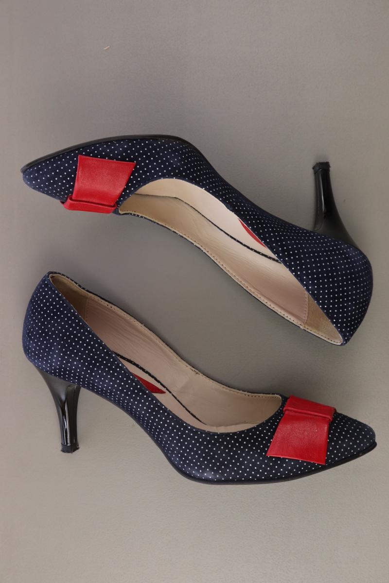 Pumps Gr. 38 gepunktet blau