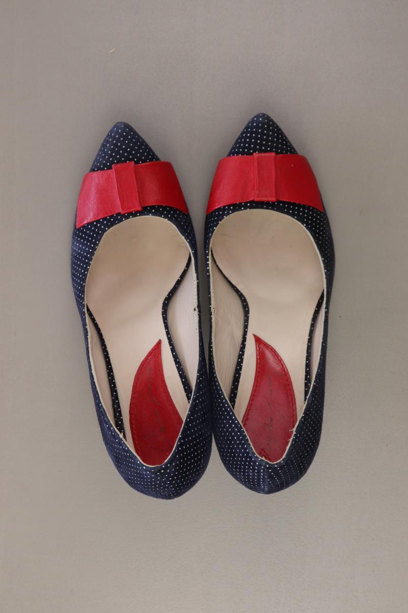 Pumps Gr. 38 gepunktet blau