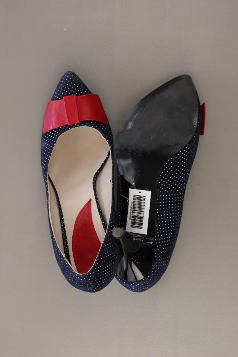 Pumps Gr. 38 gepunktet blau