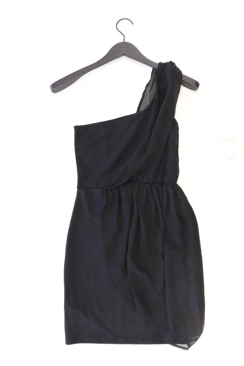 Zara One-Shoulder-Kleid Gr. S Ärmellos schwarz aus Polyester