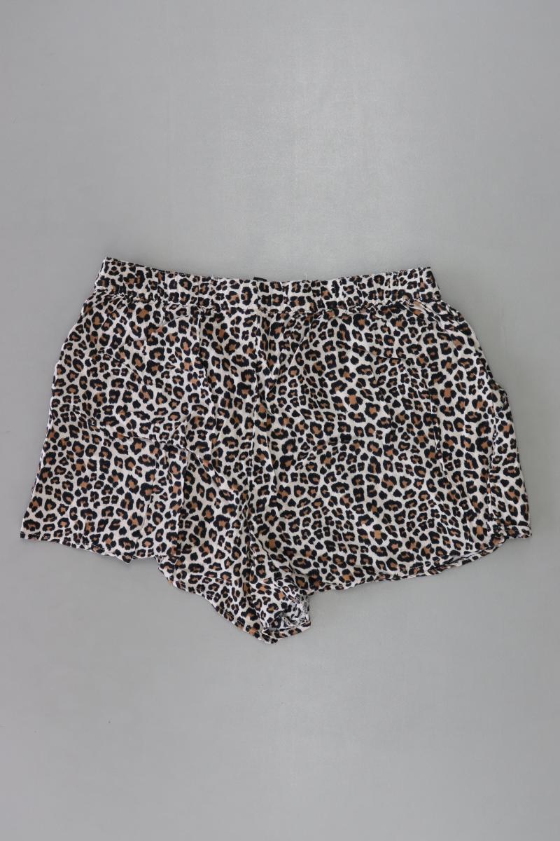 H&M Shorts Gr. 38 mit Tierdruck braun aus Viskose