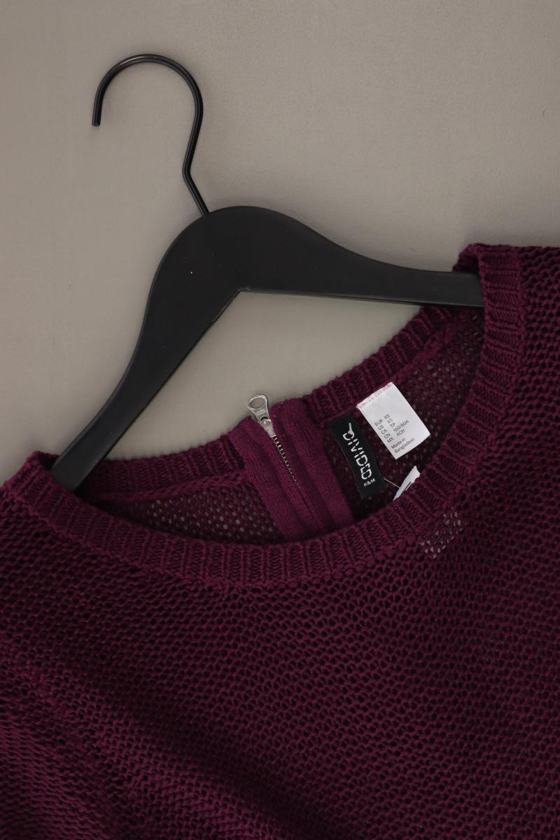 H&M Divided Strickpullover Gr. XS lila aus Polyacryl