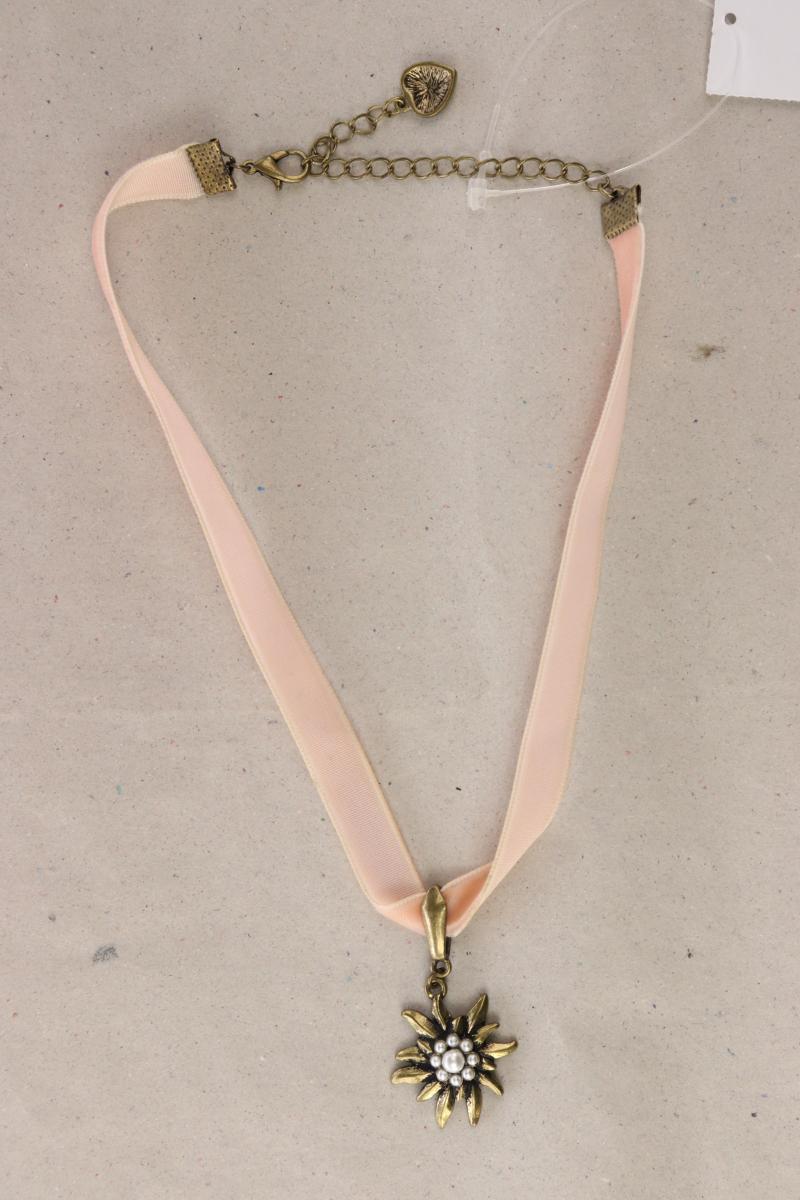 Trachten Choker Halskette rosa