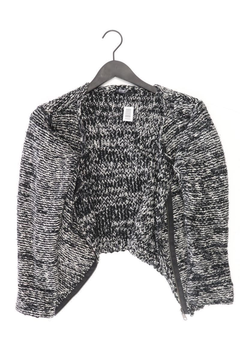 Strickjacke Gr. XL Langarm grau aus Polyacryl