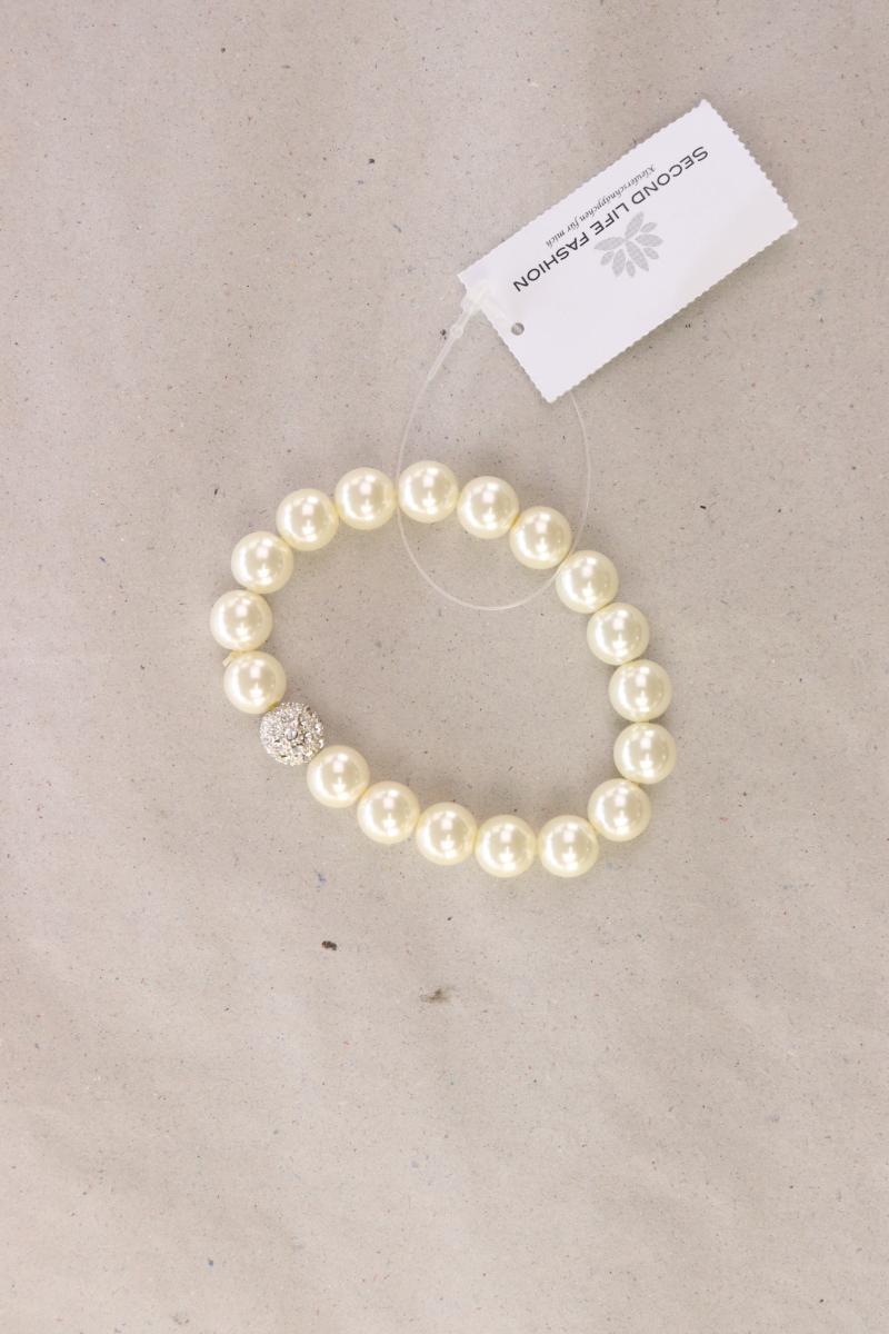 Perlenarmband creme