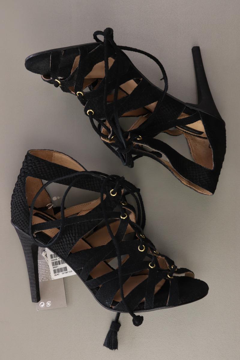 H&M Sandaletten Gr. 38 neu mit Etikett schwarz aus Leder