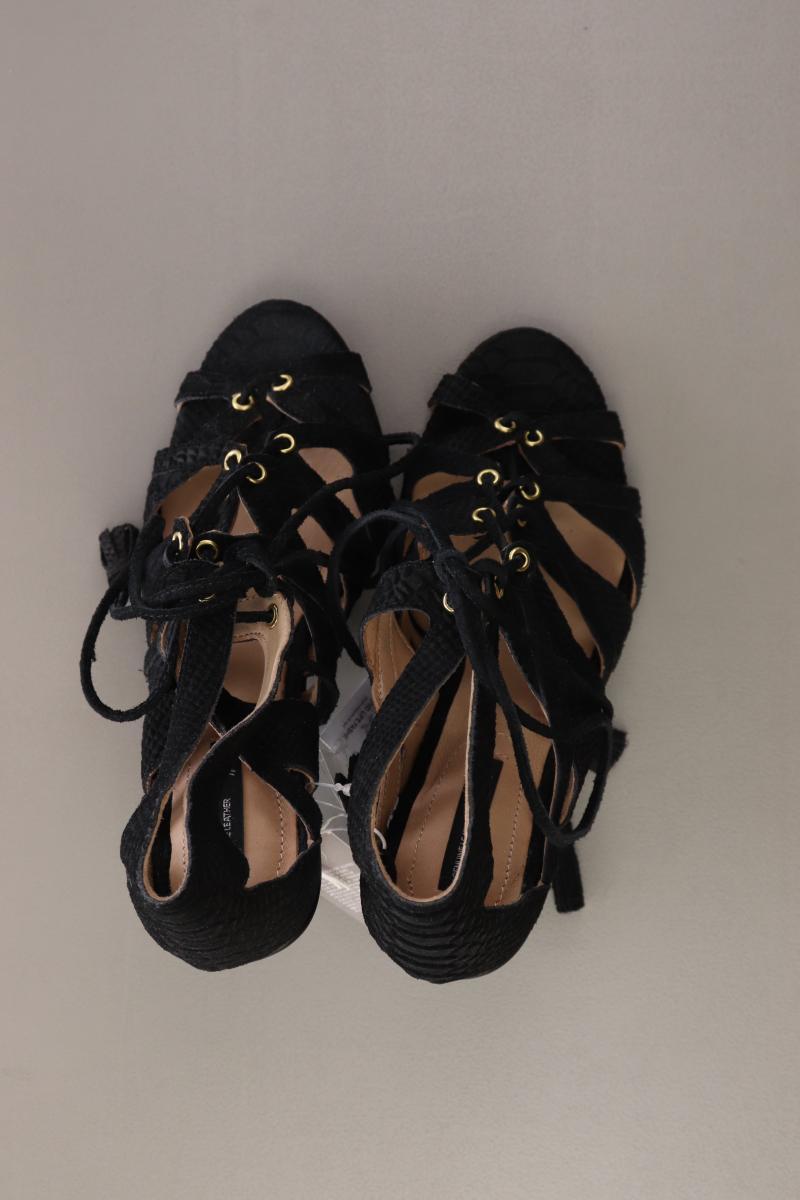 H&M Sandaletten Gr. 38 neu mit Etikett schwarz aus Leder