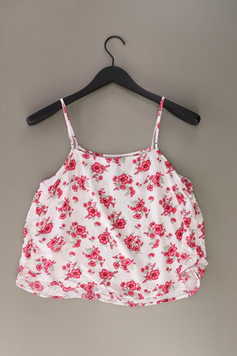 H&M Divided Top Gr. 40 mit Blumenmuster mehrfarbig aus Viskose