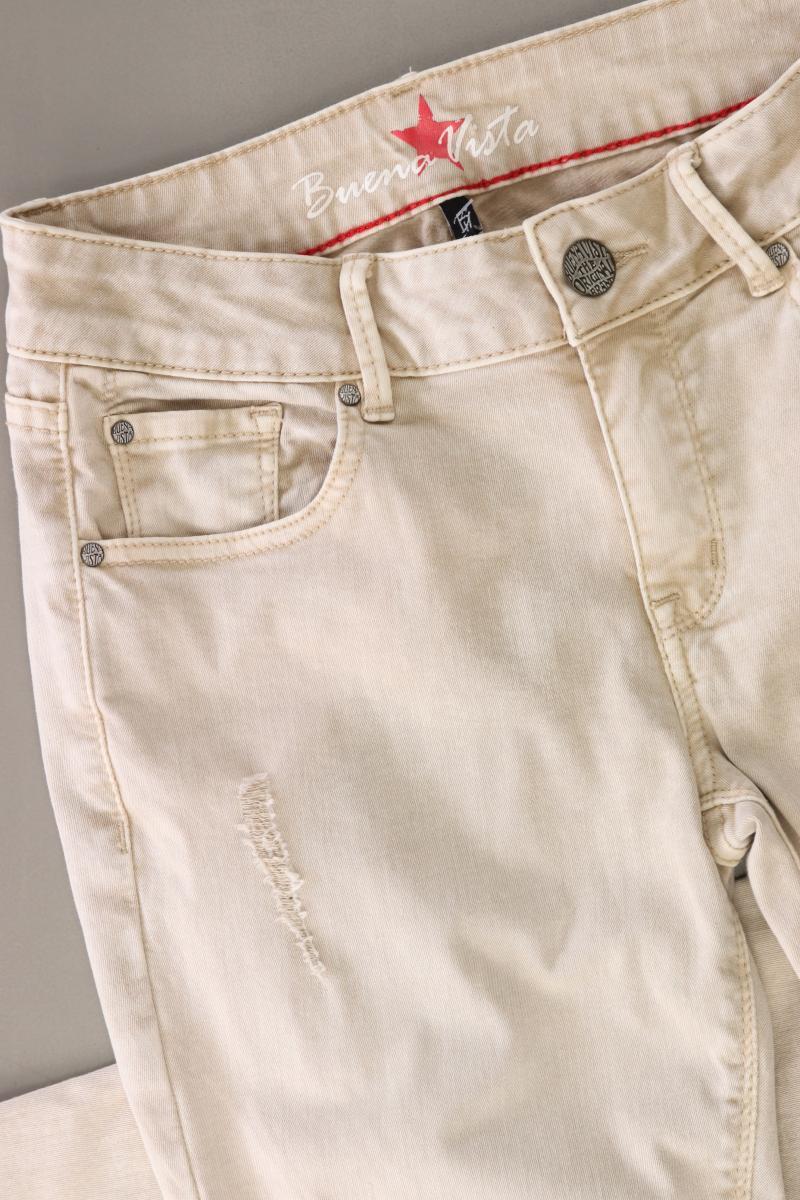 Buena Vista Skinny Jeans Gr. S creme aus Baumwolle