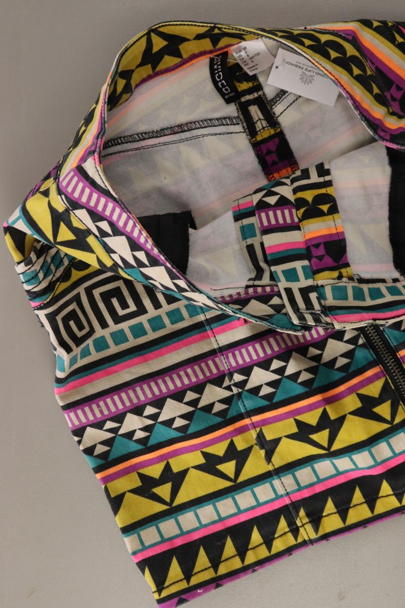 H&M Divided Rock Gr. 38 geometrisches Muster mehrfarbig aus Baumwolle