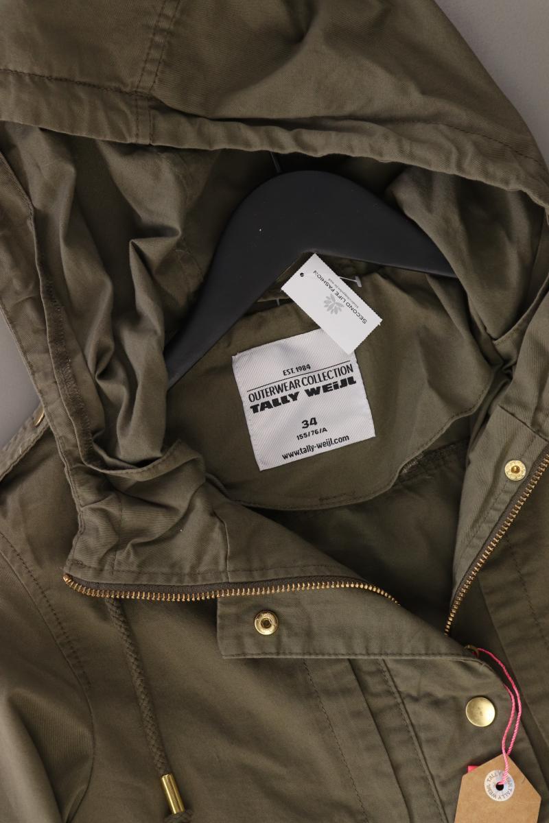 Tally Weijl Parka Gr. 34 neu mit Etikett olivgrün aus Baumwolle