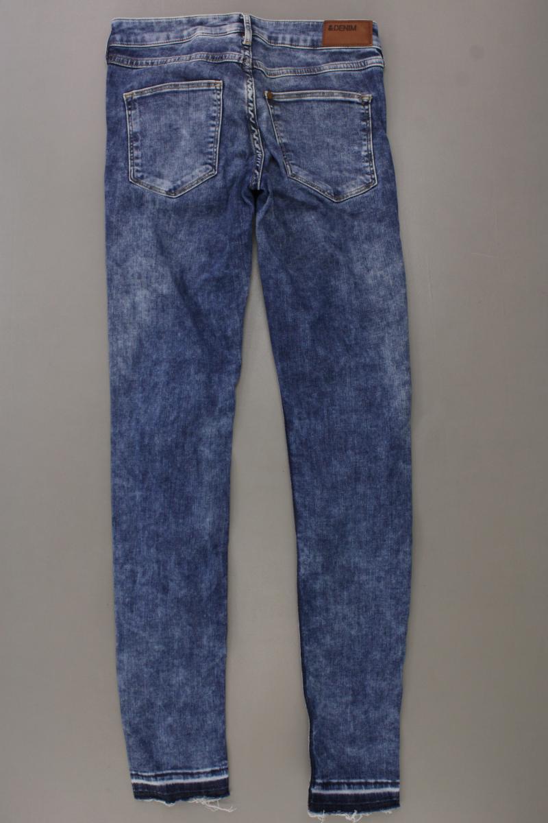 H&M Skinny Jeans Gr. W27/L30 blau aus Baumwolle