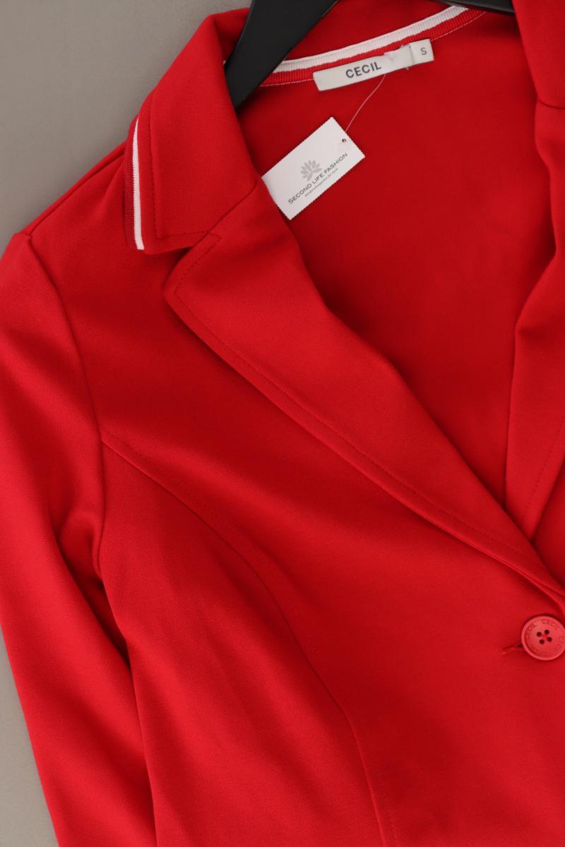 Cecil Jerseyblazer Gr. S rot aus Polyester