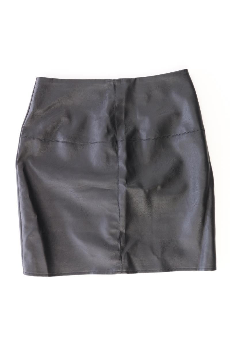 MISSGUIDED Kunstlederrock Gr. 36 schwarz aus Polyester