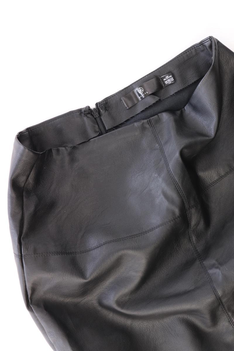 MISSGUIDED Kunstlederrock Gr. 36 schwarz aus Polyester