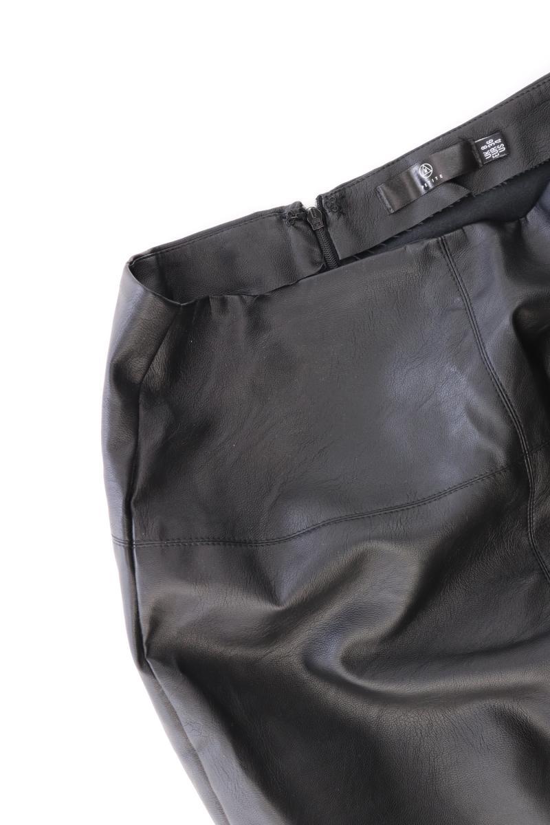 MISSGUIDED Kunstlederrock Gr. 36 schwarz aus Polyester