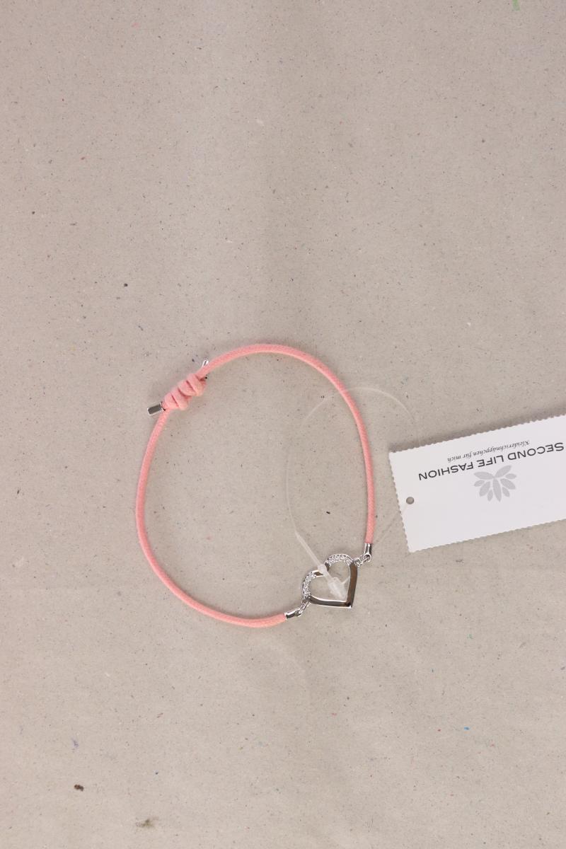 Armband mit Herzanhänger rosa
