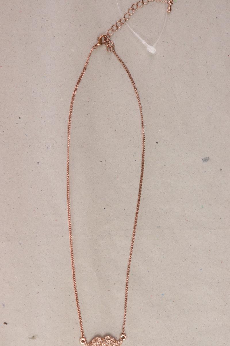 Halskette mit Bartanhänger gold