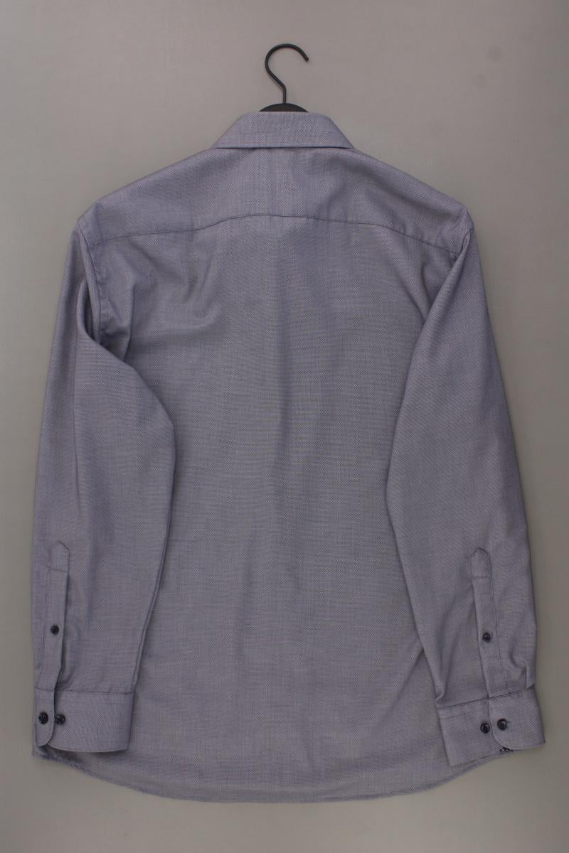 Walbusch Langarmhemd für Herren Gr. Hemdgröße 44 blau aus Baumwolle