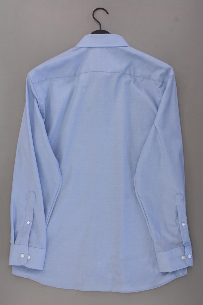 Walbusch Langarmhemd für Herren Gr. Hemdgröße 44 blau aus Baumwolle