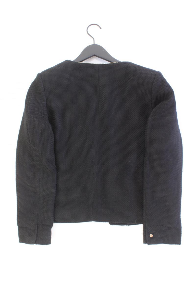 Promod Blazer Gr. 44 mit Glitzer schwarz aus Viskose