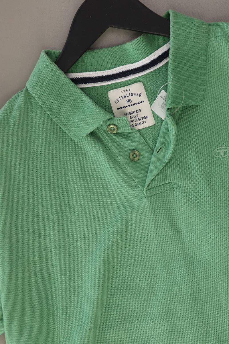Tom Tailor Poloshirt für Herren Gr. M Kurzarm grün