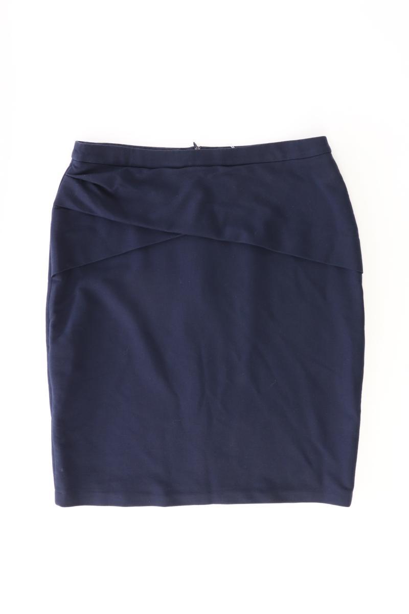 Esprit Bleistiftrock Gr. L blau aus Baumwolle