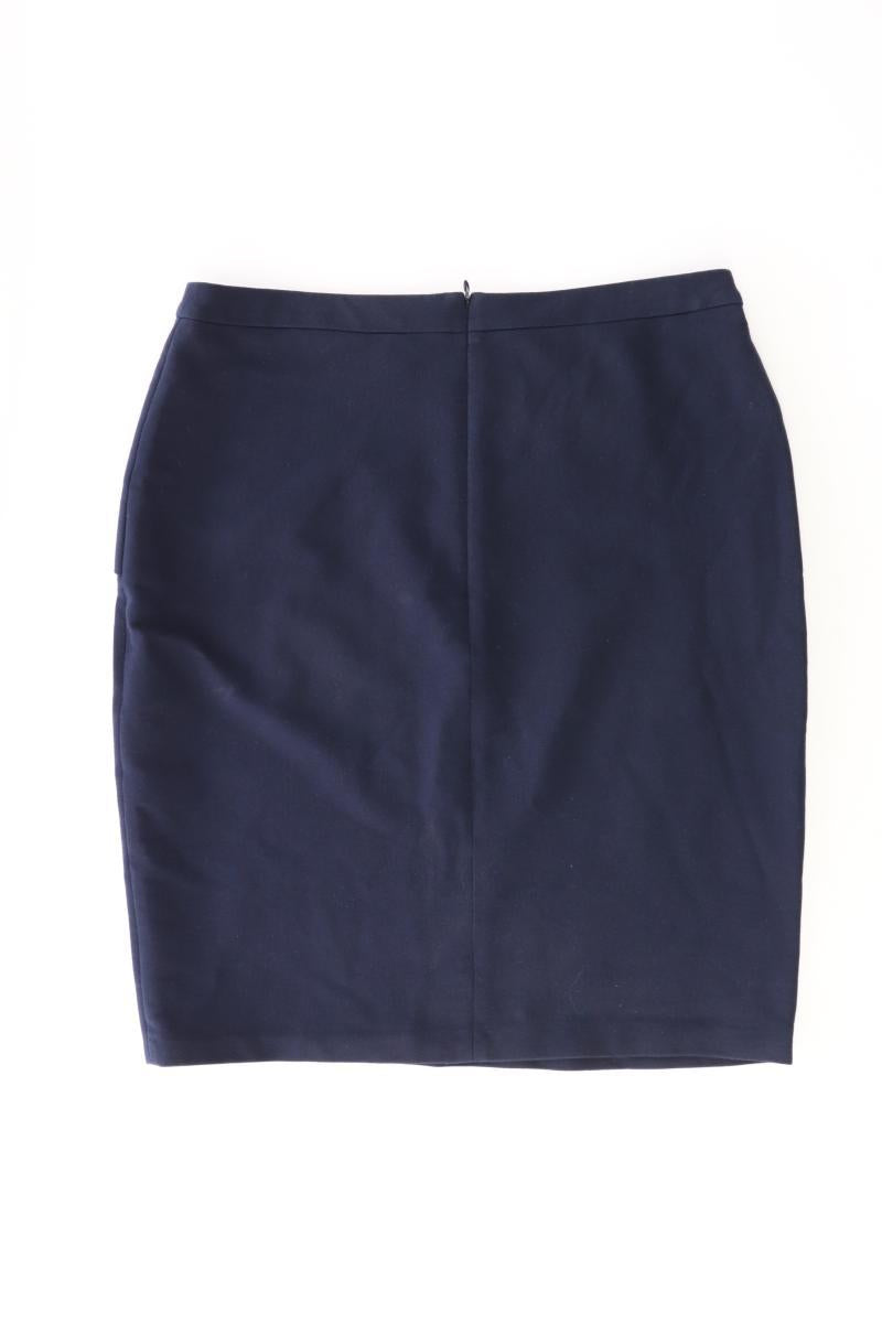 Esprit Bleistiftrock Gr. L blau aus Baumwolle