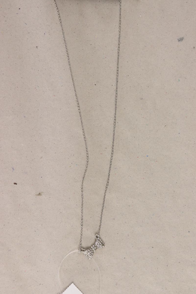 forever 21 Halskette mit Schleifenanhänge neu mit Etikett silber