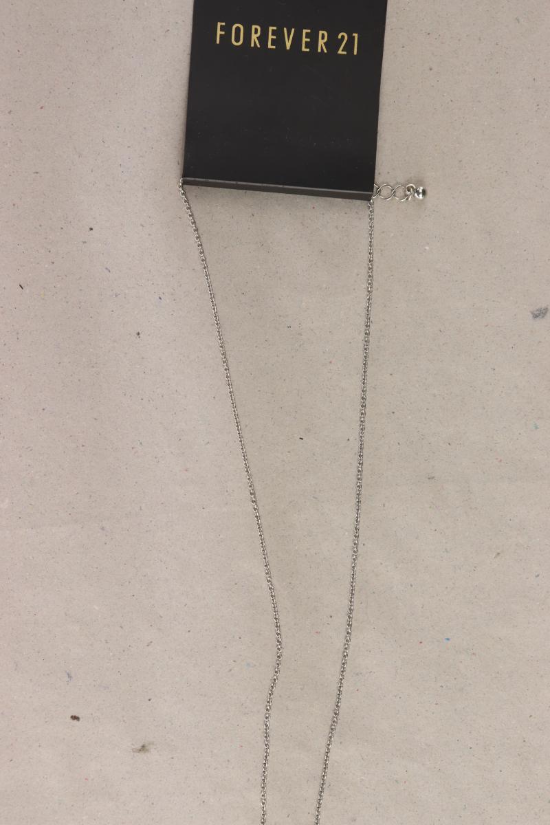 forever 21 Halskette mit Schleifenanhänge neu mit Etikett silber