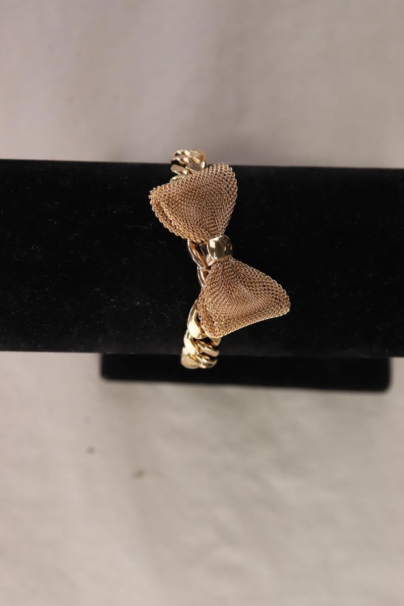 Armbamd mit Schleifenanhänger gold