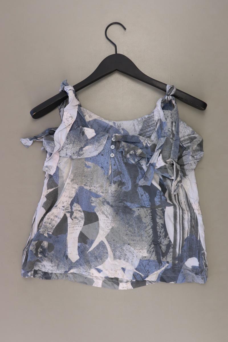next Rüschenbluse Gr. UK 8 (XS) Träger blau aus Viskose
