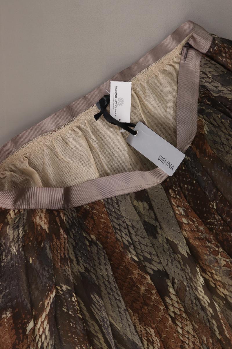 Sienna Impressionen Faltenrock Gr. 36 neu mit Etikett braun aus Polyester