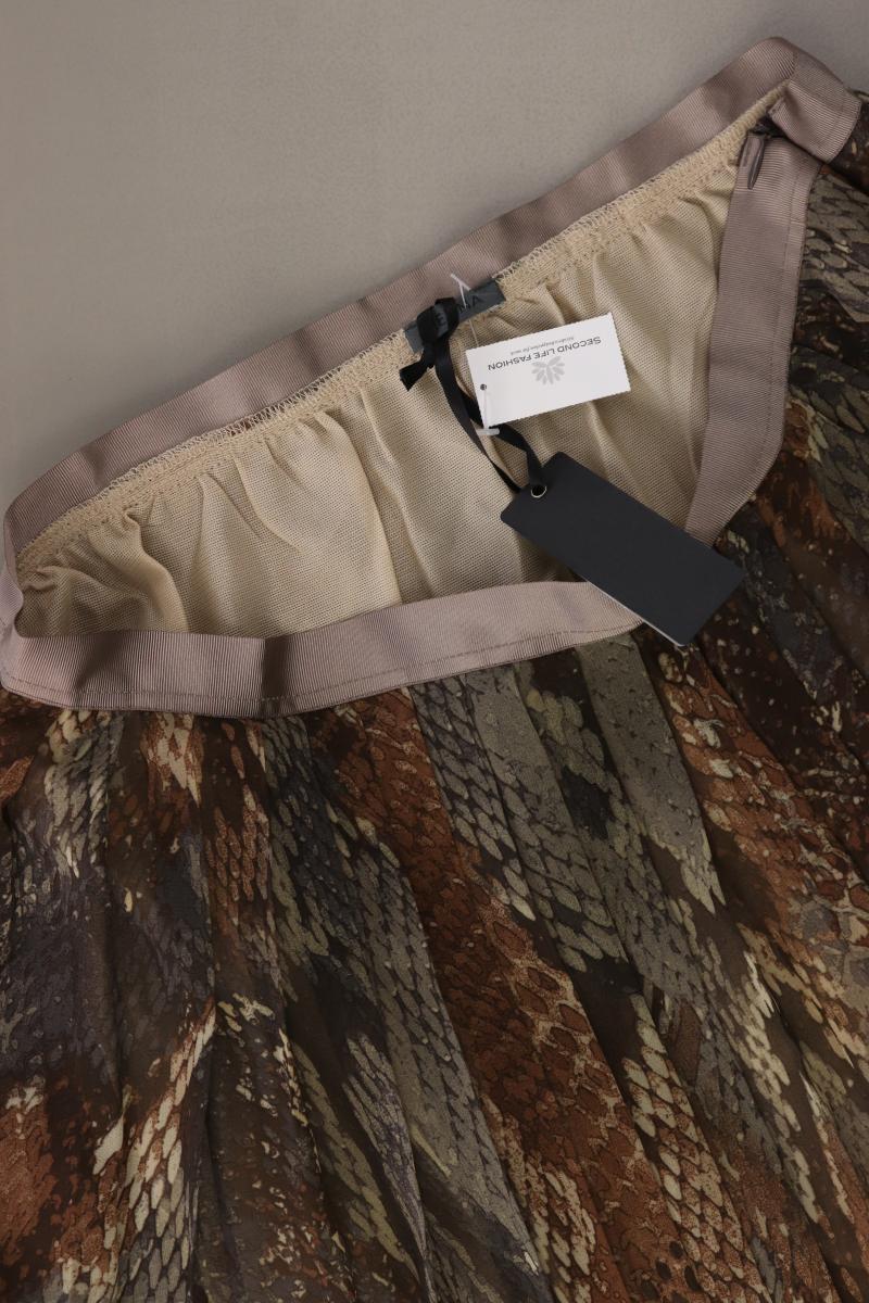 Sienna Impressionen Faltenrock Gr. 36 neu mit Etikett braun aus Polyester
