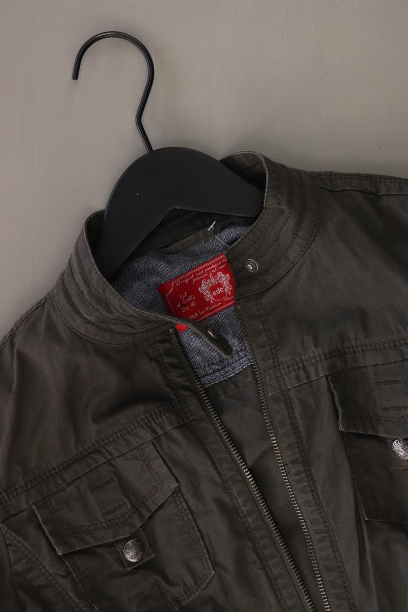 Edc by Esprit Übergangsjacke Größe S olivgrün aus Baumwolle