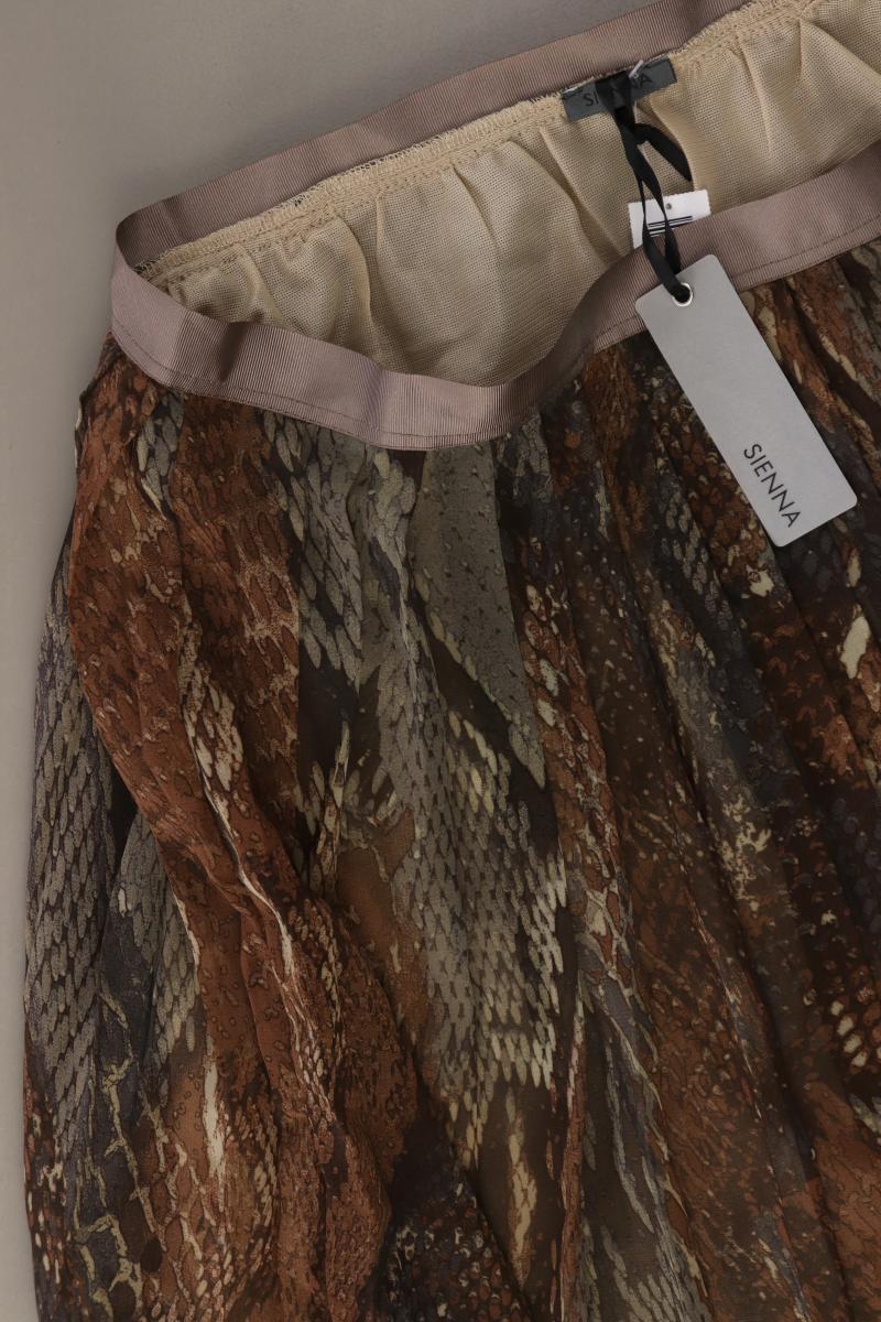 Sienna Impressionen Faltenrock Gr. 38 neu mit Etikett braun aus Polyester