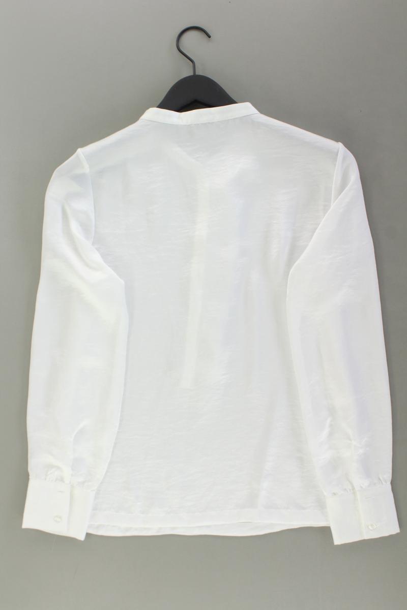 Sienna Rüschenbluse Gr. M Langarm weiß aus Polyester