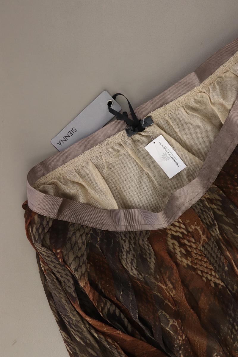 Sienna Impressionen Faltenrock Gr. 36 neu mit Etikett braun aus Polyester