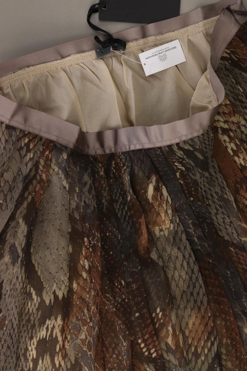 Sienna Impressionen Faltenrock Gr. 36 neu mit Etikett braun aus Polyester
